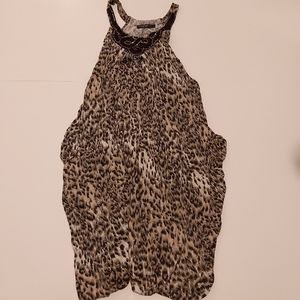 Leopard Print Flowy Top